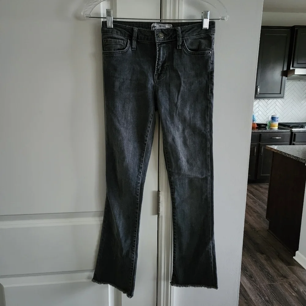 Free People Straight Crop Jeans Size 24